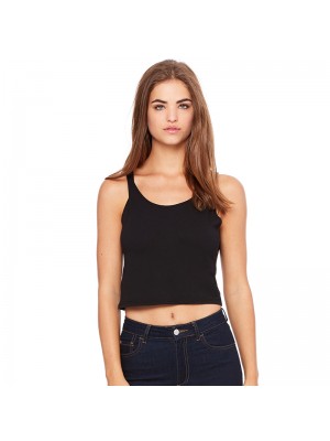 Plain Women's polycotton crop top Bella+Canvas 122 GSM